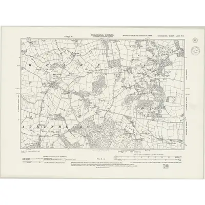 1938 Map of Devonshire LXXXI.NE, 1944 Print