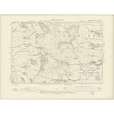 1903 Map of Devonshire LXXXI.SE, 1906 Print