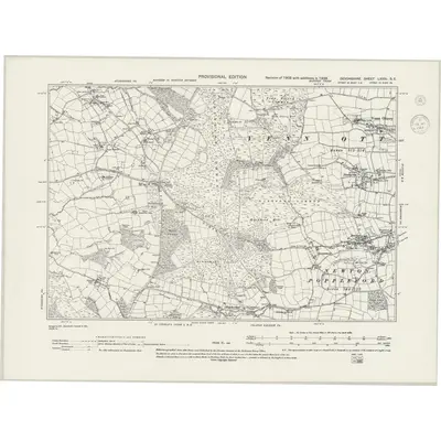1938 Map of Devonshire LXXXI.SE, 1944 Print