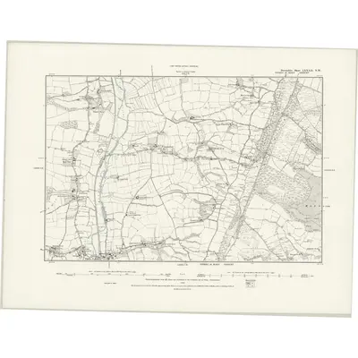 1888 Map of Devonshire LXXXII.NW, 1889 Print