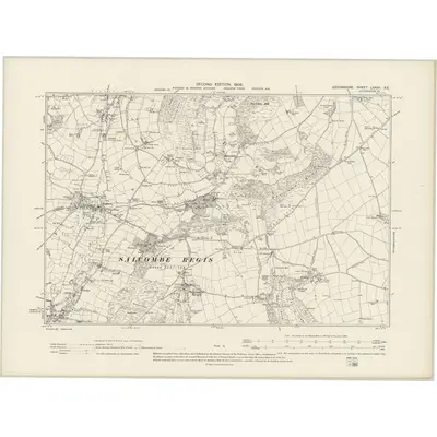 1903 Map of Devonshire LXXXII.SE, 1906 Print