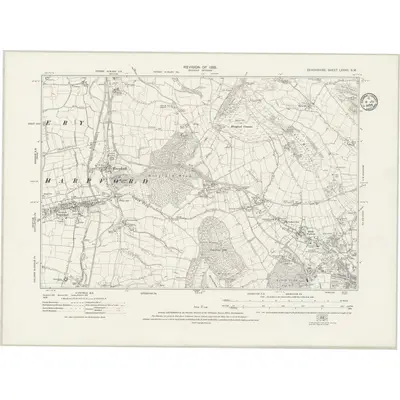 1933 Map of Devonshire LXXXII.SW, 1935 Print