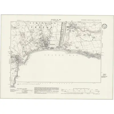 1933 Map of Devonshire LXXXIII.SE & XCV.NE, 1935 Print
