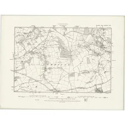 1887 Map of Devonshire LXXXIV.NW, 1889 Print