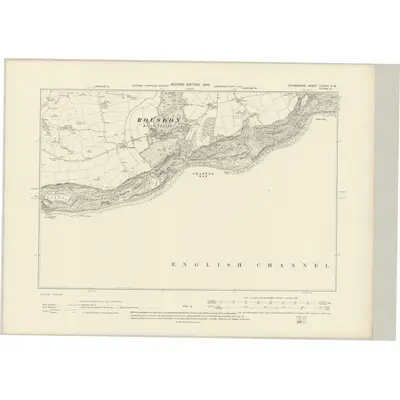 1903 Map of Devonshire LXXXIV.SW, 1906 Print