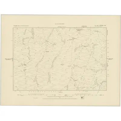 1885 Map of Devonshire LXXXIX.NW, 1886 Print