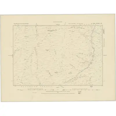 1885 Map of Devonshire LXXXIX.SW, 1886 Print