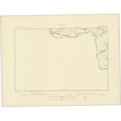 1882 Map of Devonshire LXXXVI.SW, 1883 Print
