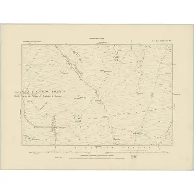 1884 Map of Devonshire LXXXVIII.NE, 1886 Print