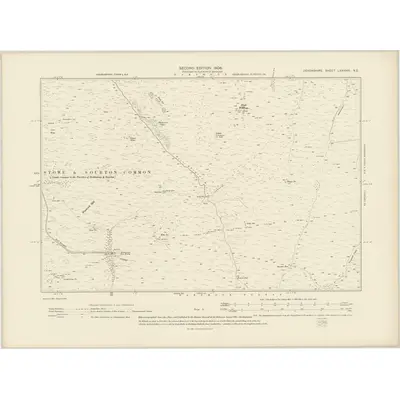 1904 Map of Devonshire LXXXVIII.NE, 1906 Print