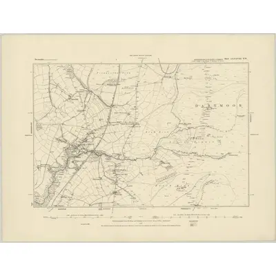 1883 Map of Devonshire LXXXVIII.SW