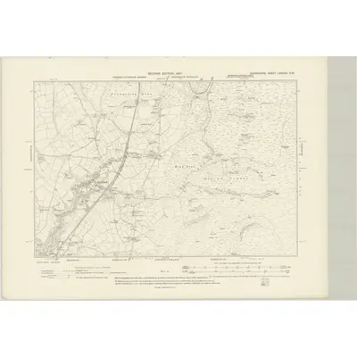1904 Map of Devonshire LXXXVIII.SW, 1907 Print