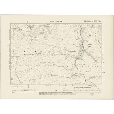 1902 Map of Devonshire VII.NE, 1905 Print