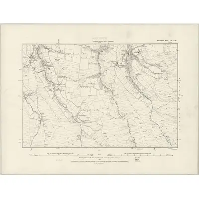 1887 Map of Devonshire VII.NW, 1888 Print