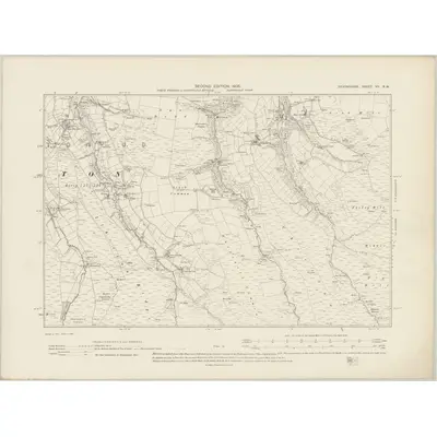 1903 Map of Devonshire VII.NW, 1905 Print