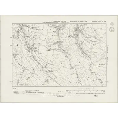1938 Map of Devonshire VII.NW, 1943 Print