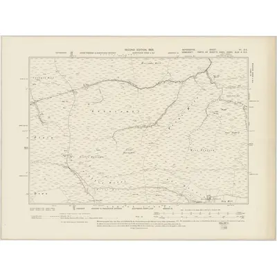 1902 Map of Devonshire VII.SE, 1905 Print
