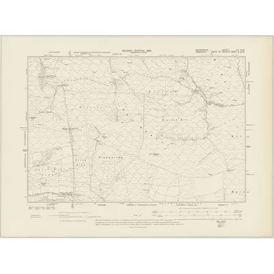 1902 Map of Devonshire VII.SW, 1905 Print
