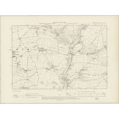 1903 Map of Devonshire VIII.NE, 1905 Print