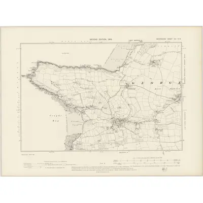 1903 Map of Devonshire VIII.NW, 1905 Print