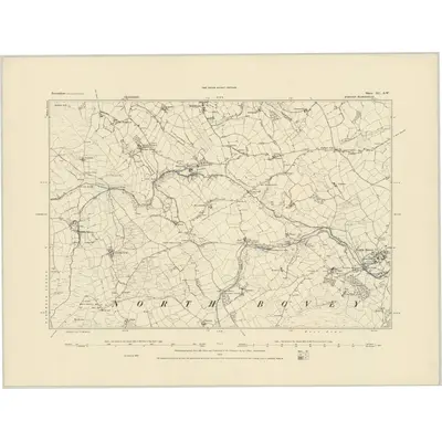 1884 Map of Devonshire XC.SW