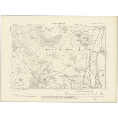 1903 Map of Devonshire XCIII.SE, 1906 Print