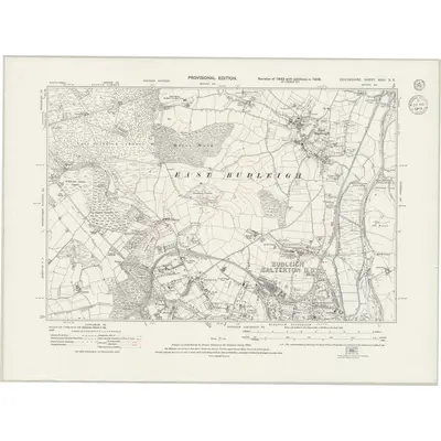 1938 Map of Devonshire XCIII.SE, 1943 Print