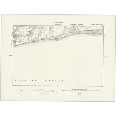 1888 Map of Devonshire XCIV.NE, 1889 Print