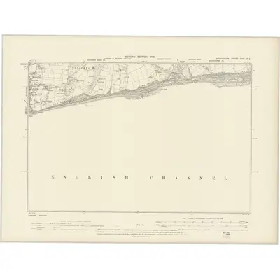 1903 Map of Devonshire XCIV.NE, 1906 Print