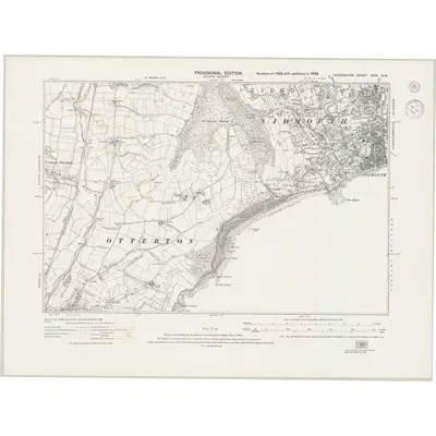 1938 Map of Devonshire XCIV.NW, 1944 Print