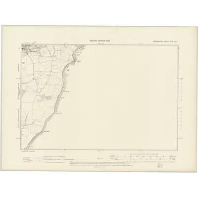 1903 Map of Devonshire XCIV.SW, 1906 Print