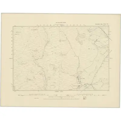 1884 Map of Devonshire XCIX.SW, 1886 Print