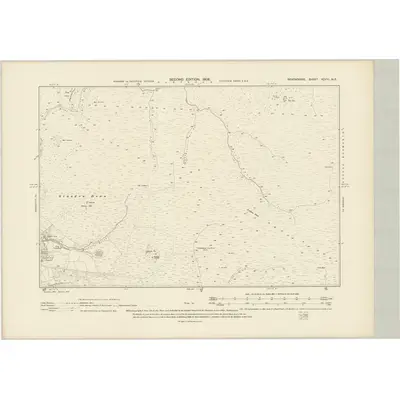 1904 Map of Devonshire XCVIII.NE, 1906 Print