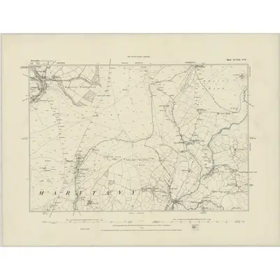 1883 Map of Devonshire XCVIII.NW