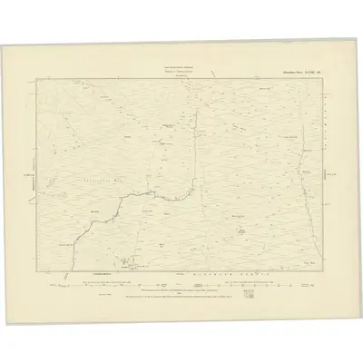 1884 Map of Devonshire XCVIII.SE, 1886 Print