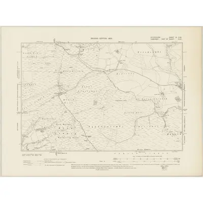 1902 Map of Devonshire XI.NW, 1905 Print