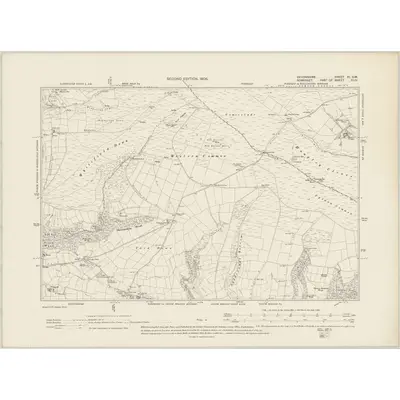 1902 Map of Devonshire XI.SW, 1905 Print