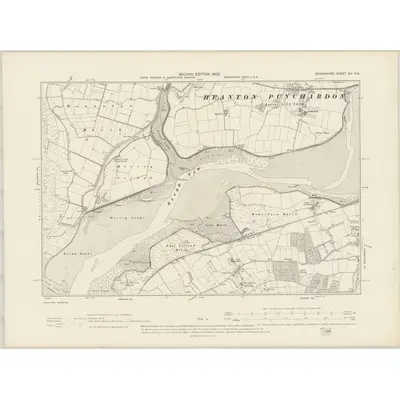 1903 Map of Devonshire XII.NE, 1905 Print