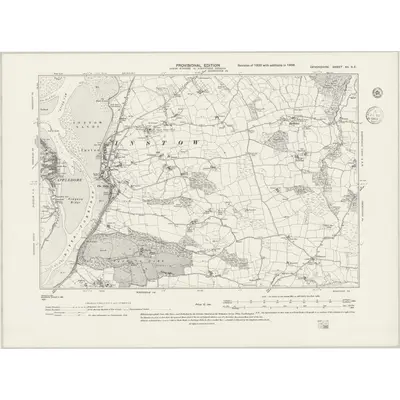 1938 Map of Devonshire XII.SE, 1943 Print