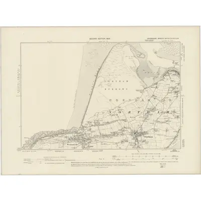 1903 Map of Devonshire XIIa.SE & XII.SW, 1905 Print