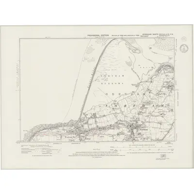 1938 Map of Devonshire XIIA.SE & XII.SW, 1943 Print
