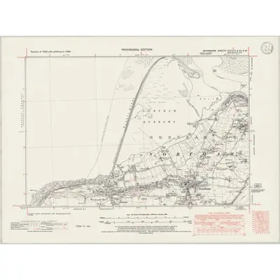 1938 Map of Devonshire XIIa.SE & XII.SW, 1946 Print