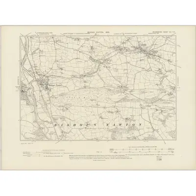 1903 Map of Devonshire XIII.SE, 1905 Print