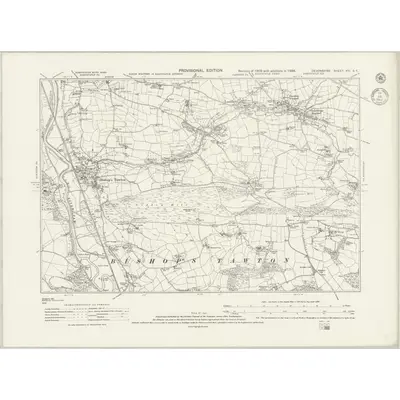 1938 Map of Devonshire XIII.SE, 1943 Print