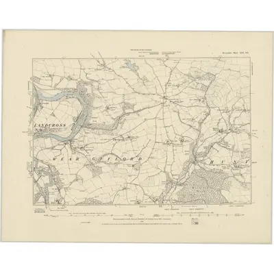 1886 Map of Devonshire XIX.SE