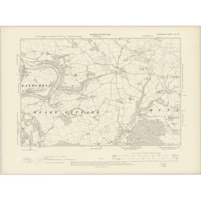 1903 Map of Devonshire XIX.SE, 1905 Print
