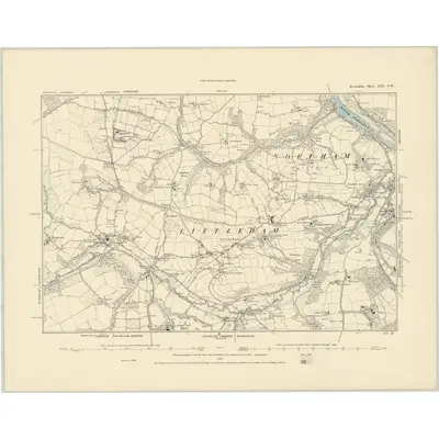 1886 Map of Devonshire XIX.SW