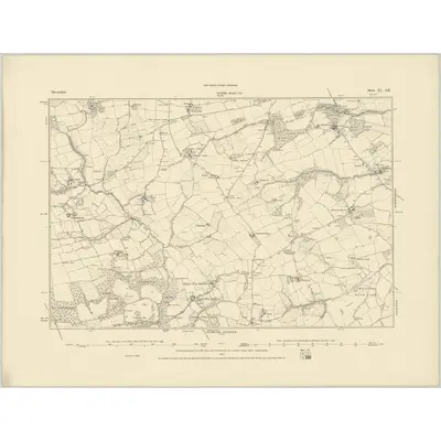 1885 Map of Devonshire XL.SE