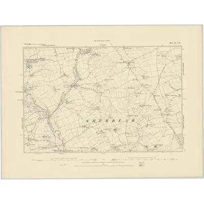 1884 Map of Devonshire XL.SW