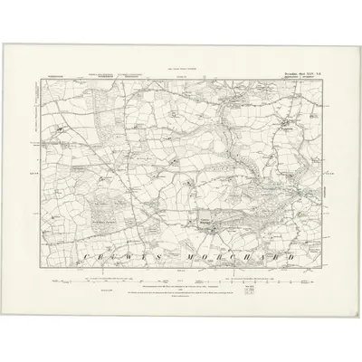 1887 Map of Devonshire XLIV.NE, 1888 Print